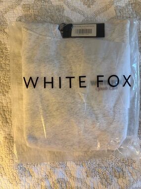 White Fox Boutique Light Heather Gray Oversized Hoodie, White Fox Sports Club